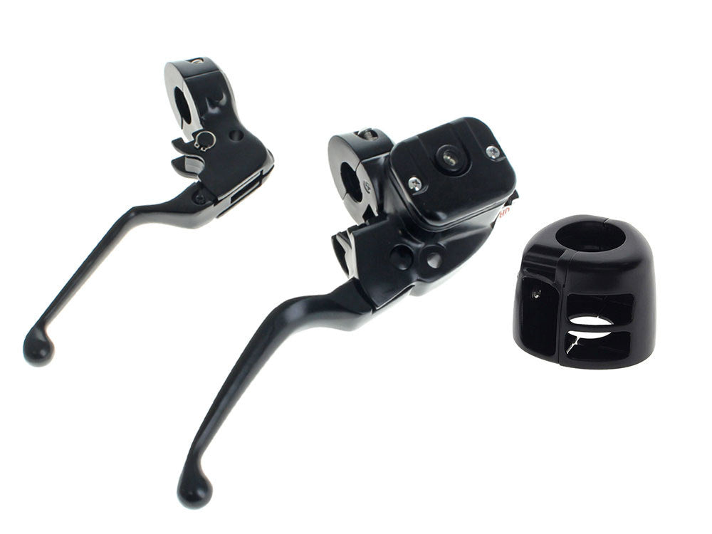 Handlebar Control Kit - Black. Fits Most Big Twin & Sportster 1996-2011 Models with Front Dual Disc Rotors.