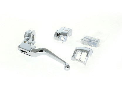 Handlebar Control Kit - Chrome. Fits Single Disc Softail 2011-2014 & Dyna 2012-2017