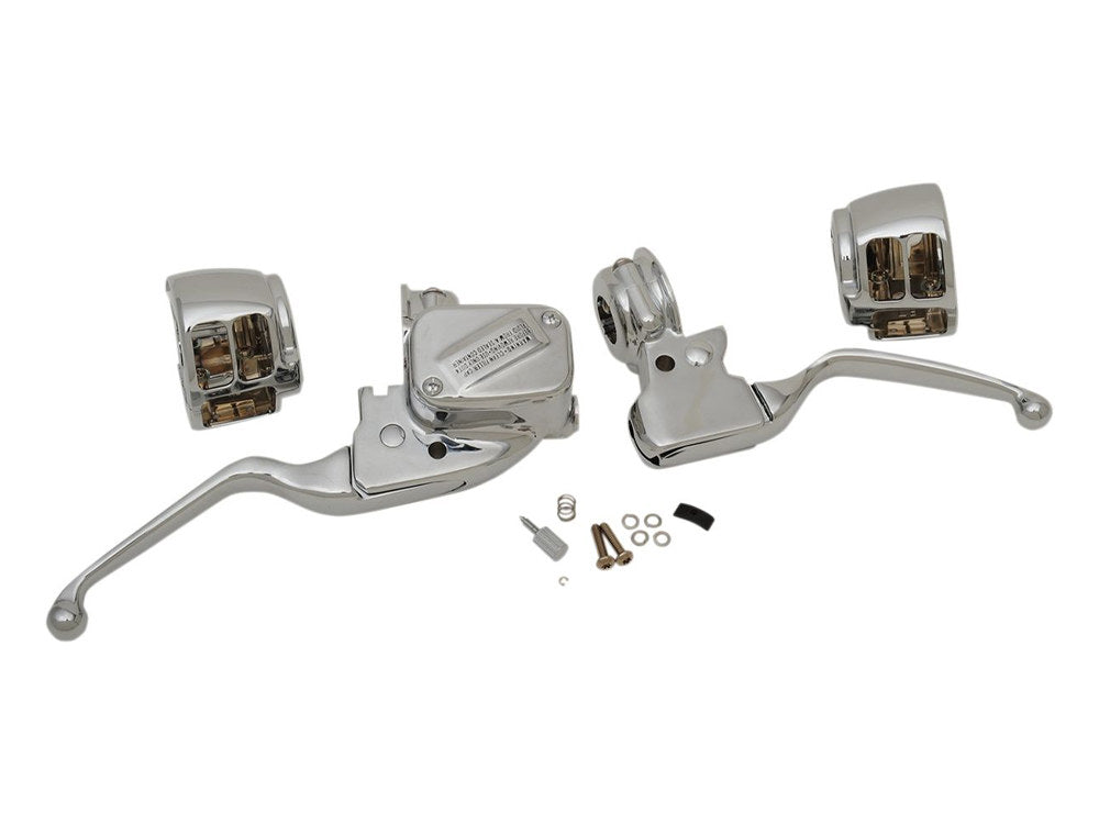 Handlebar Control Kit - Chrome. Fits Single Disc Softail 2015-2024