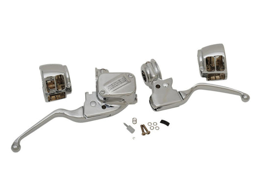 Handlebar Control Kit - Chrome. Fits Single Disc Softail 2015-2024