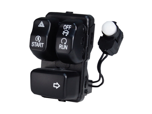 Right Hand CanBus Handlebar Control Module - Black Switches. Fits Softail 2012-2017, Dyna 2012-2017 & Sportster 2014-2021