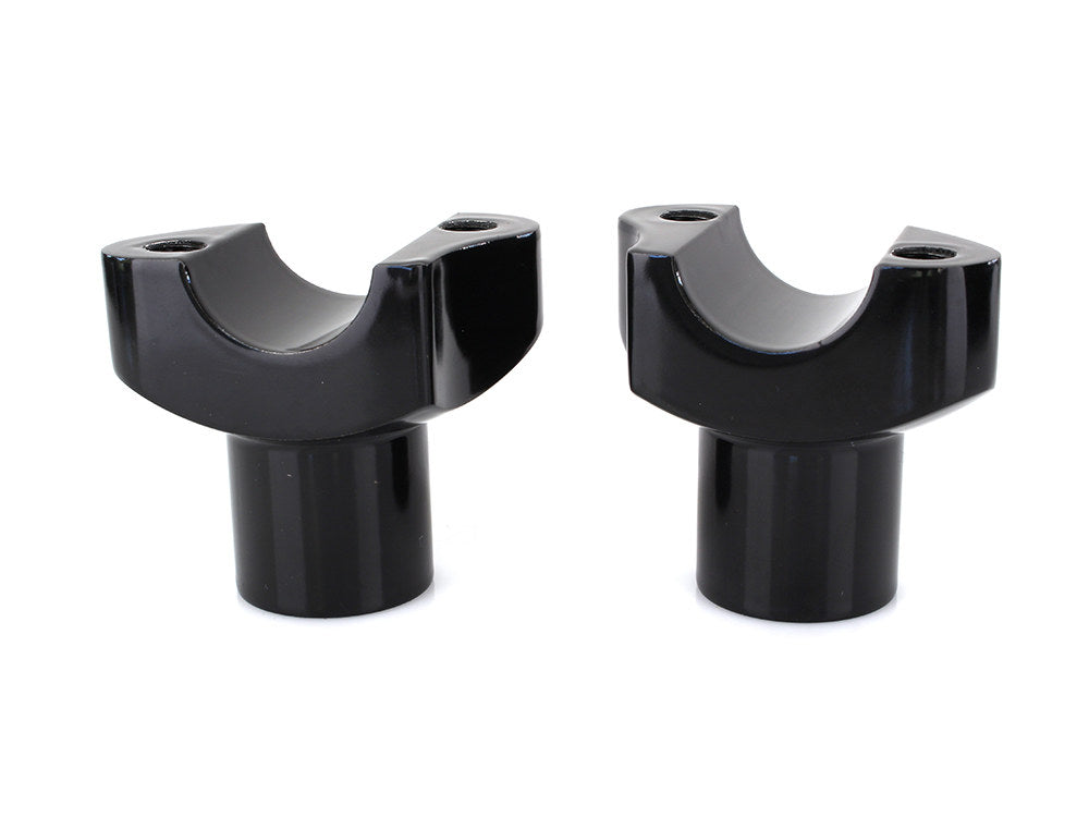 2in. Straight Risers - Black. Fits 1in. Handlebar.