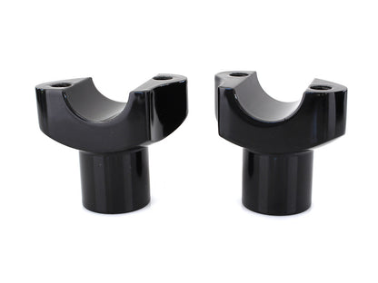 2in. Straight Risers - Black. Fits 1in. Handlebar.