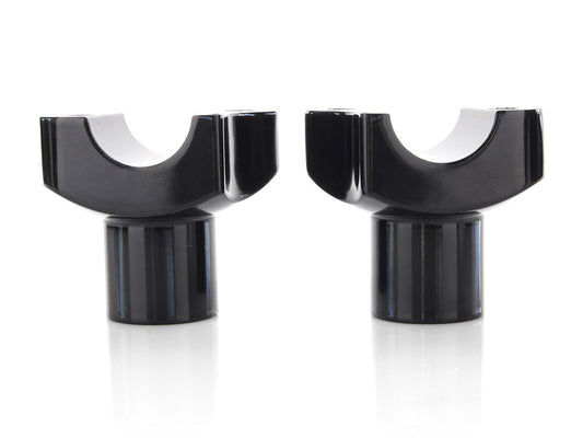 2in. Straight Risers - Black. Fits 1in. Handlebar.