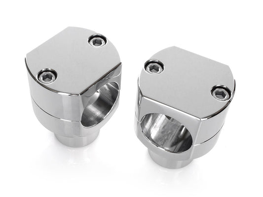 1-1/2in. Tall Billet Risers - Chrome. Fits 1-1/2in. Handlebars.