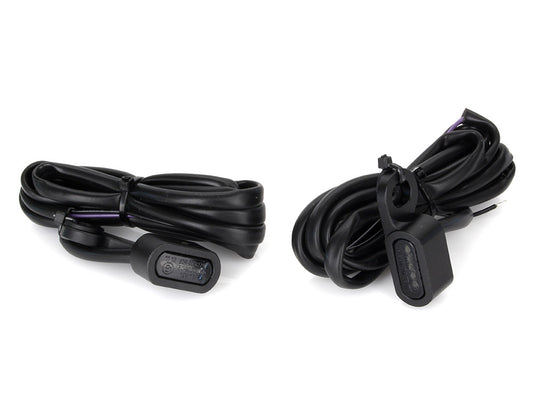 Under Perch Turn Signals - Black. Fits Sportster 2014-2021