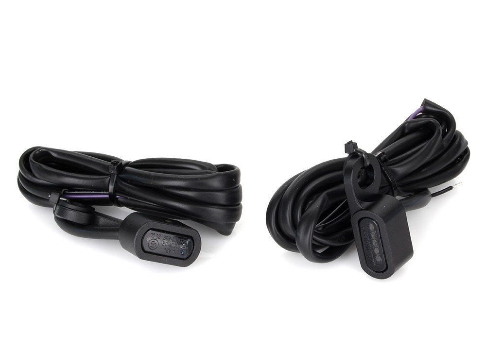 Under Perch Turn Signals - Black. Fits Sportster 2014-2021