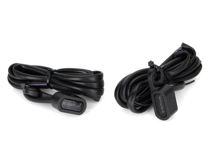 Under Perch Turn Signals - Black. Fits Sportster 2014-2021