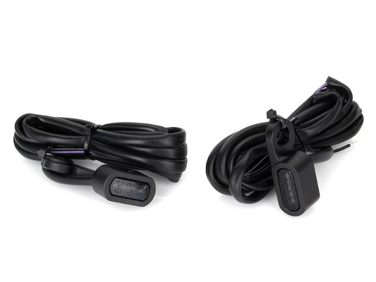 Under Perch Turn Signals - Black. Fits Sportster 2014-2021