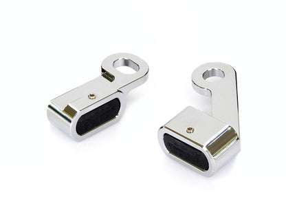Under Perch Turn Signals - Chrome. Fits Softail 2015-2024 & Touring 2009-2023 Models with Cable Clutch.