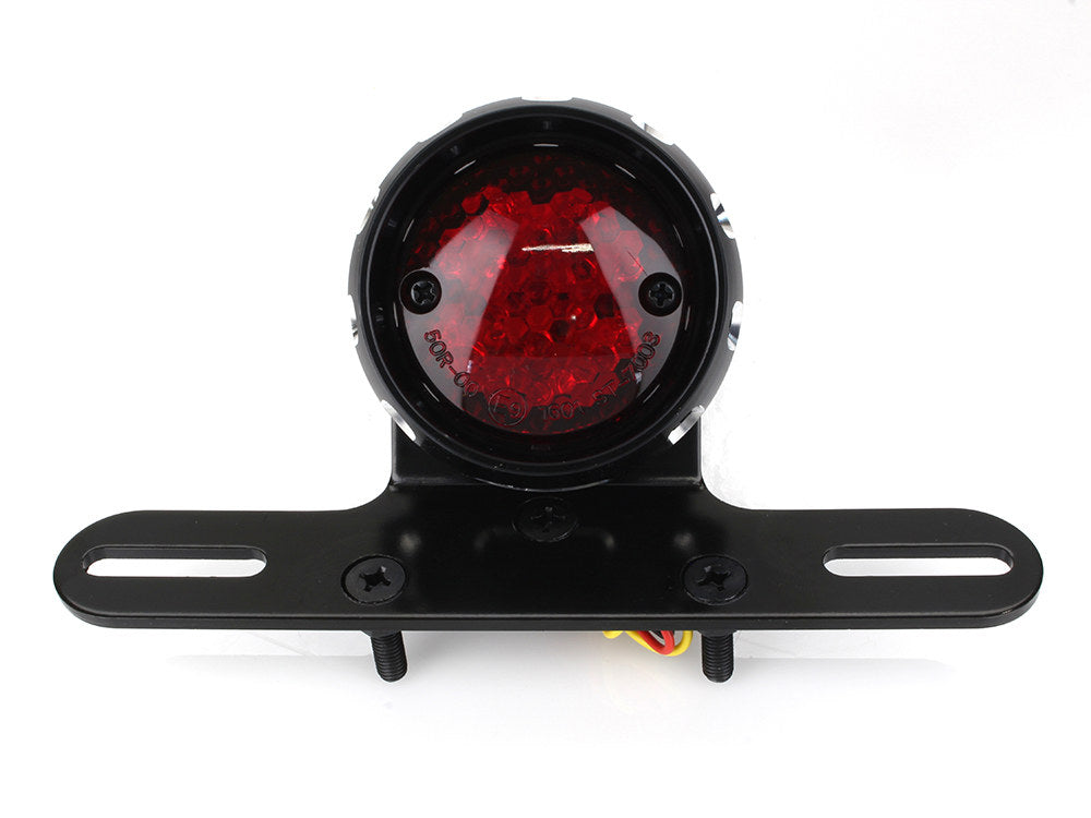 Retro Bobber LED Taillight - Black.