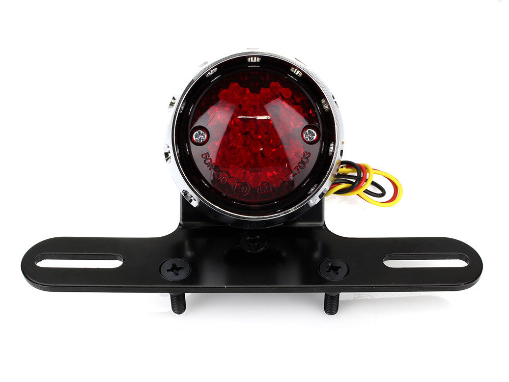 Retro Bobber LED Taillight - Chrome.