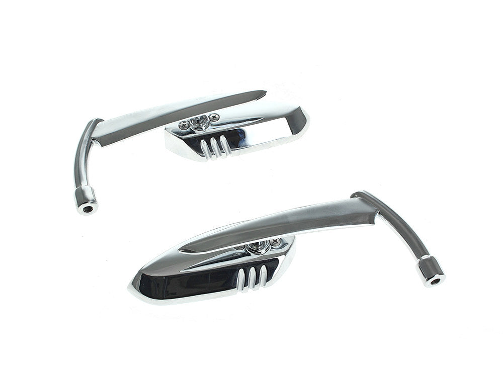 Scythe Mirrors with Blade Stem - Chrome