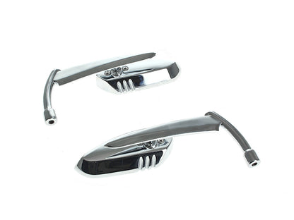Scythe Mirrors with Blade Stem - Chrome