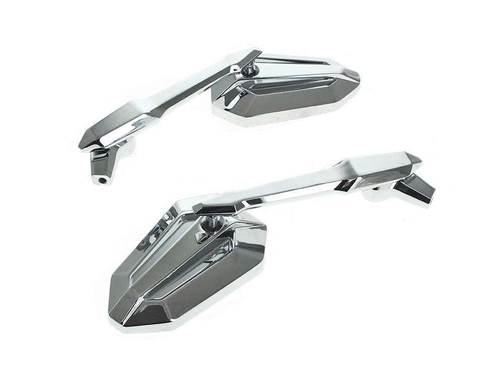 Extremity Mirrors with Adjustable Stem - Chrome