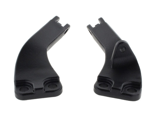 Passenger Footpeg Mount Kit - Wrinkle Black. Fits Dyna 2006-2017.