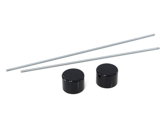 Rear Axle Covers - Gloss Black. Fits Softail 2018up