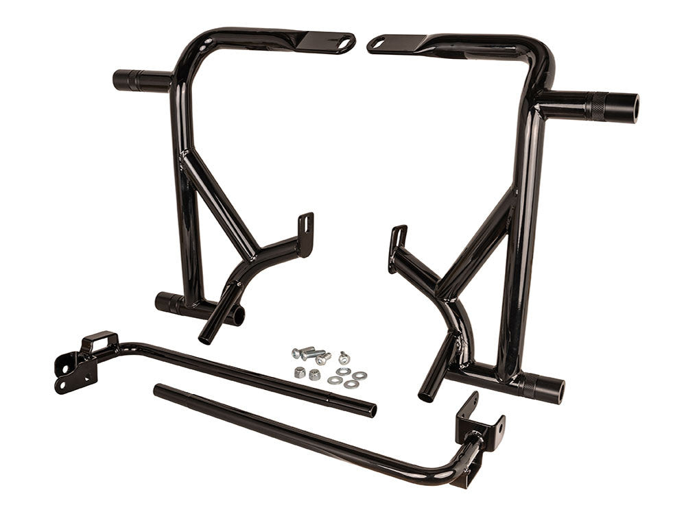 Rear Brawler Crash Bar Kit - Black. Fits Touring 2014up