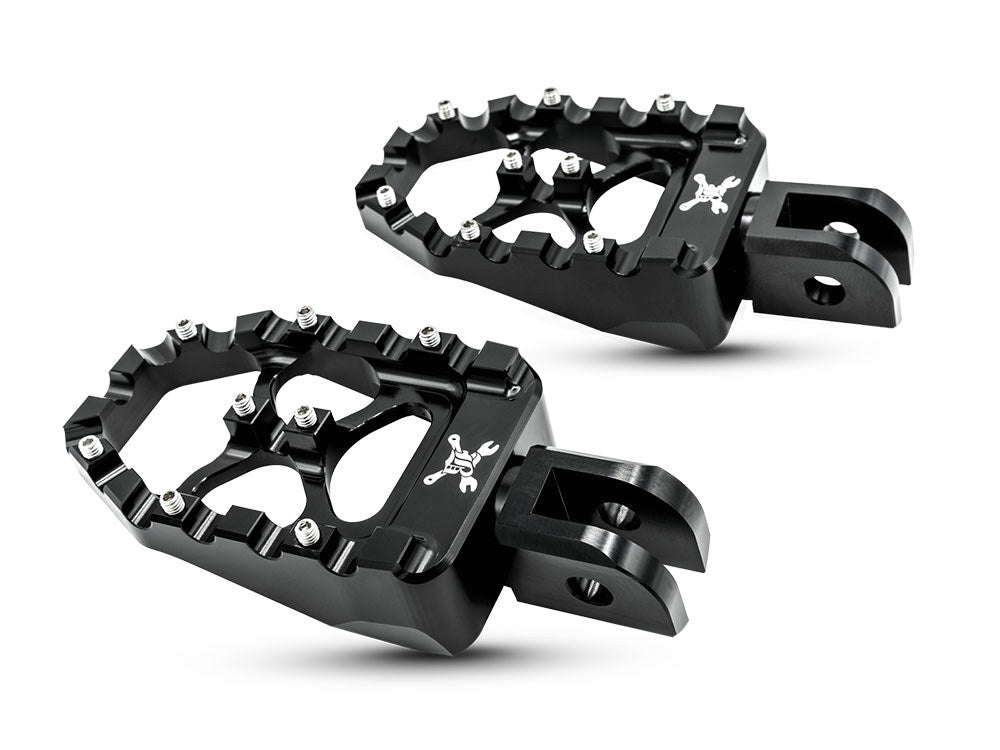MX Evolution Footpegs - Black. Fits Softail 2018up Front Rider