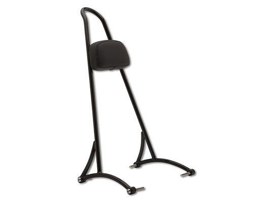 20in. Tall Sissy Bar with Pad - Black. Fits Dyna 2006-2017.
