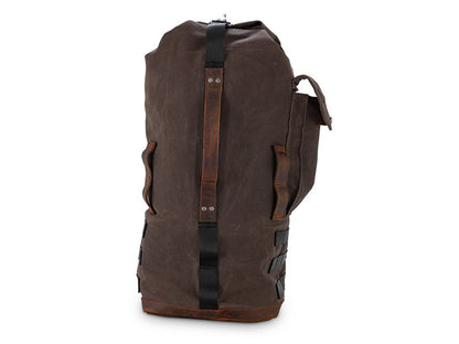 Sissy Bar Backpack - Dark Oak Wet Waxed.