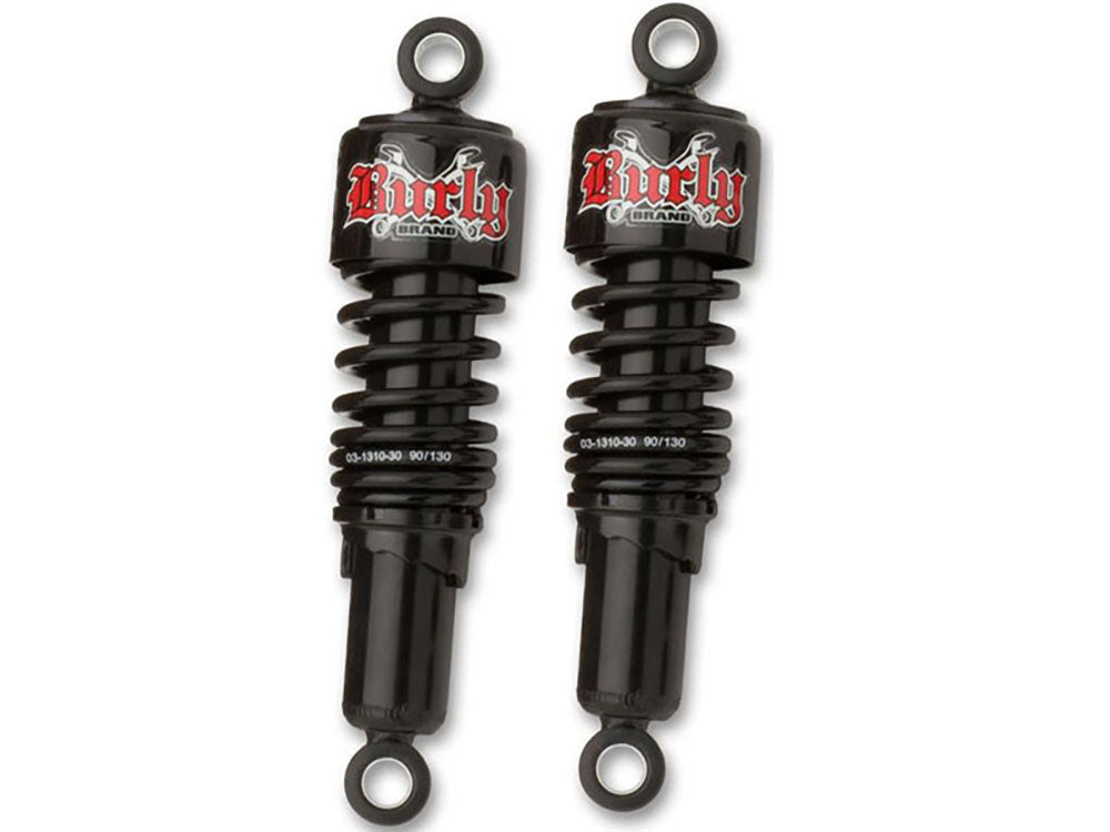 10-1/2in. Slammer Rear Shock Absorbers - Black. Fits Sportster 1988-2003.