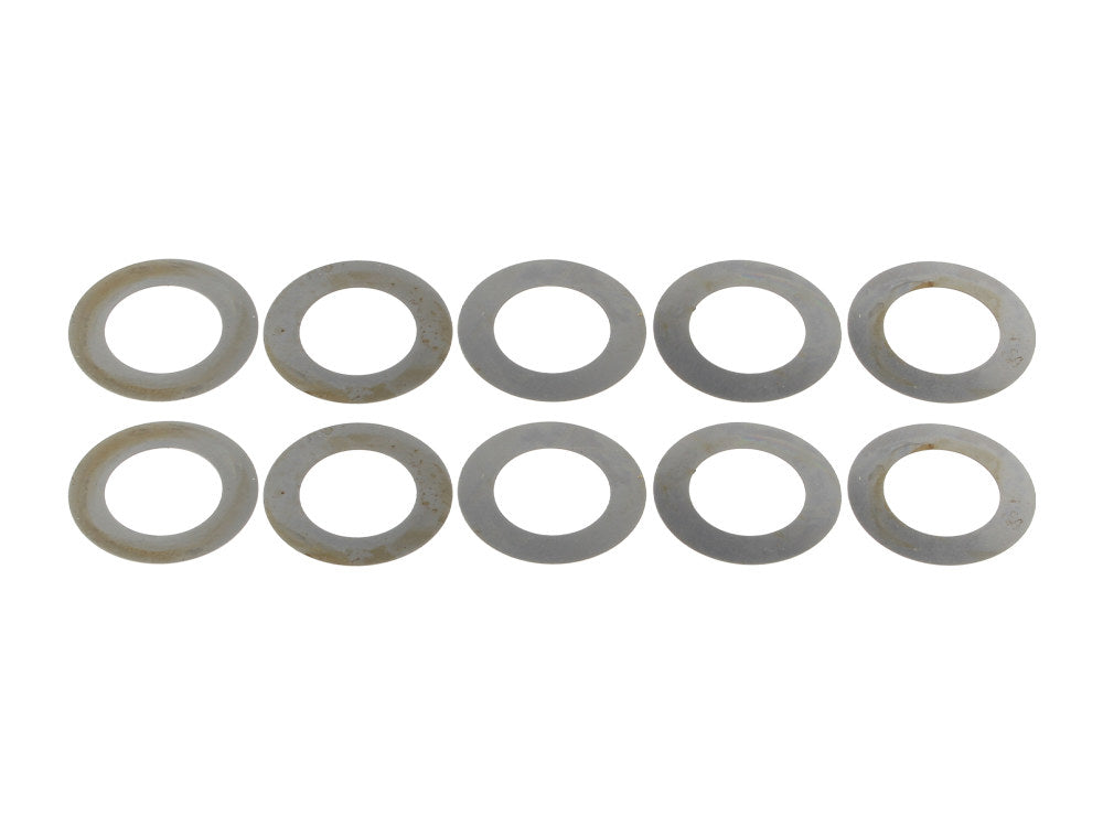 +0.007in. Rocker Arm Shim - Pack of 10. Fits Big Twin 1966-1984.