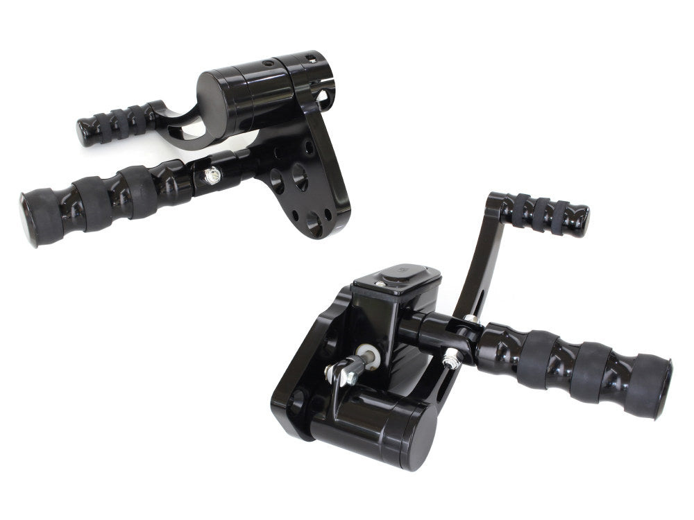 Standard Length Forward Controls - Black. Fits Softail 1984-1999 & 4Spd Big Twins 1936-1986