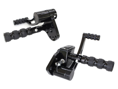 Standard Length Forward Controls - Black. Fits Softail 1984-1999 & 4Spd Big Twins 1936-1986