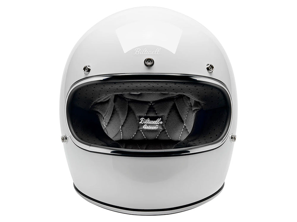 Gringo Helmet - Gloss White with ECE R22.06 Compliance