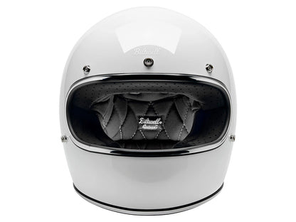 Gringo Helmet - Gloss White with ECE R22.06 Compliance