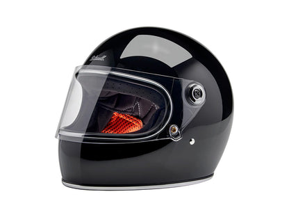 Gringo S Helmet - Gloss Black with ECE R22.06 Compliance