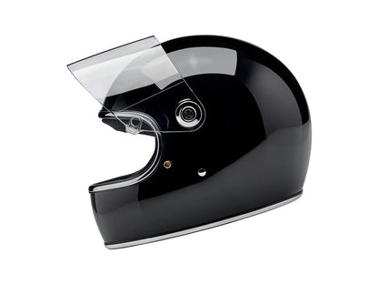 Gringo S Helmet - Gloss Black with ECE R22.06 Compliance