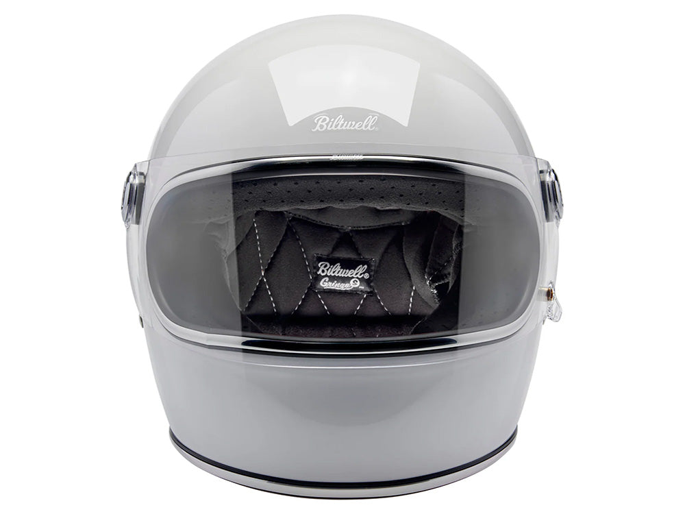 Gringo S Helmet - Gloss White with ECE R22.06 Compliance