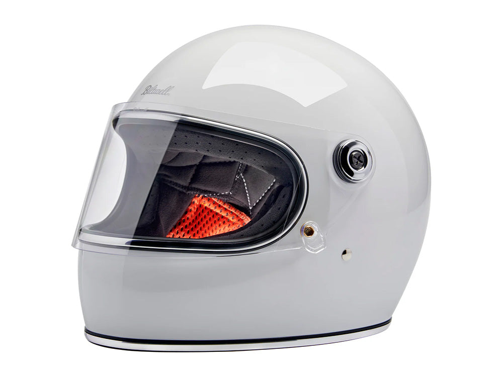 Gringo S Helmet - Gloss White with ECE R22.06 Compliance