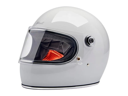 Gringo S Helmet - Gloss White with ECE R22.06 Compliance
