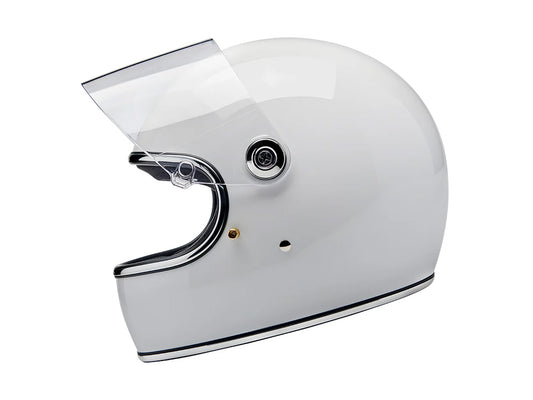 Gringo S Helmet - Gloss White with ECE R22.06 Compliance