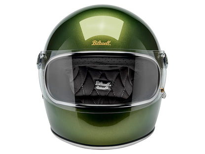 Gringo S Helmet - Metallic Dart Green with ECE R22.06 Compliance