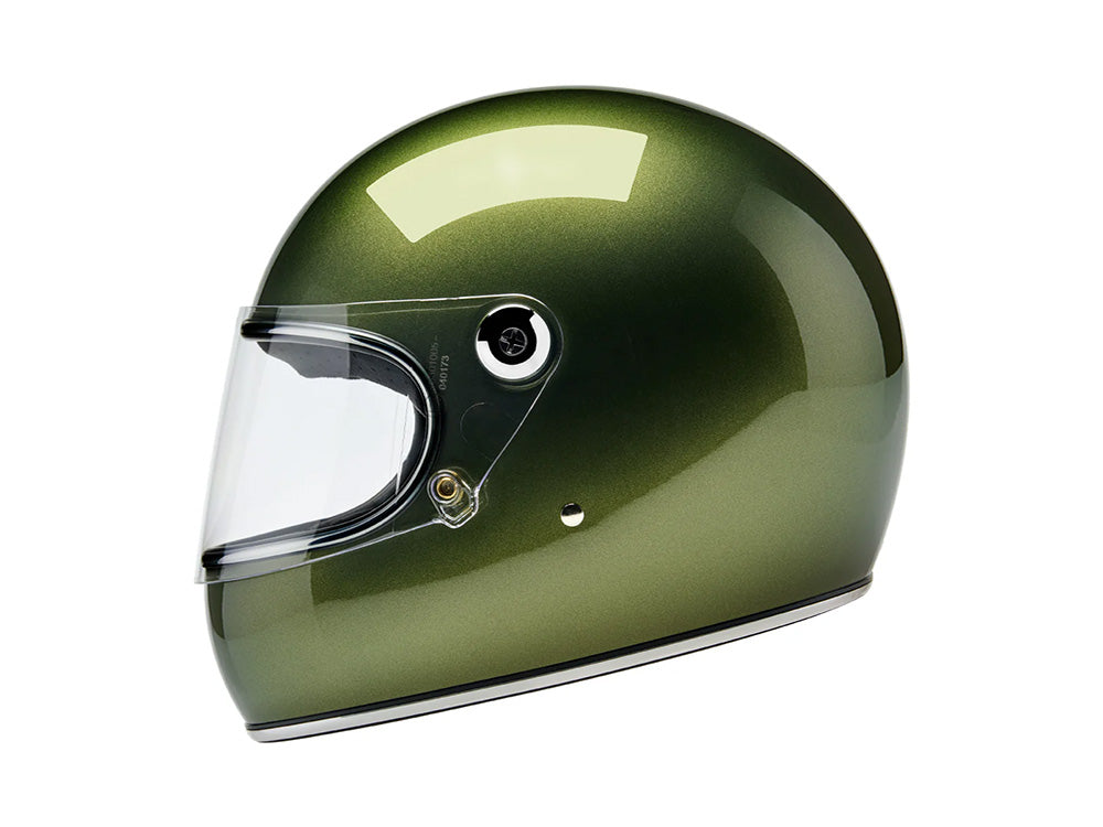 Gringo S Helmet - Metallic Dart Green with ECE R22.06 Compliance