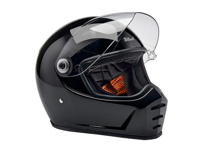 Lane Splitter Helmet - Gloss Black with ECE R22.06 Compliance