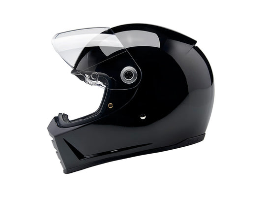 Lane Splitter Helmet - Gloss Black with ECE R22.06 Compliance