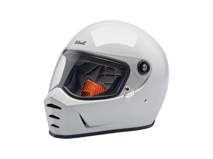 Lane Splitter Helmet - Gloss White with ECE R22.06 Compliance