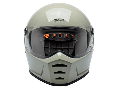 Lane Splitter Helmet - Gloss Chalk with ECE R22.06 Compliance