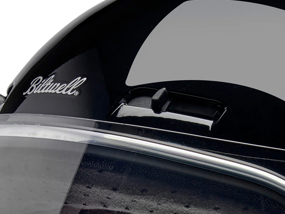 Gringo SV Helmet - Gloss Black with ECE R22.06 Compliance