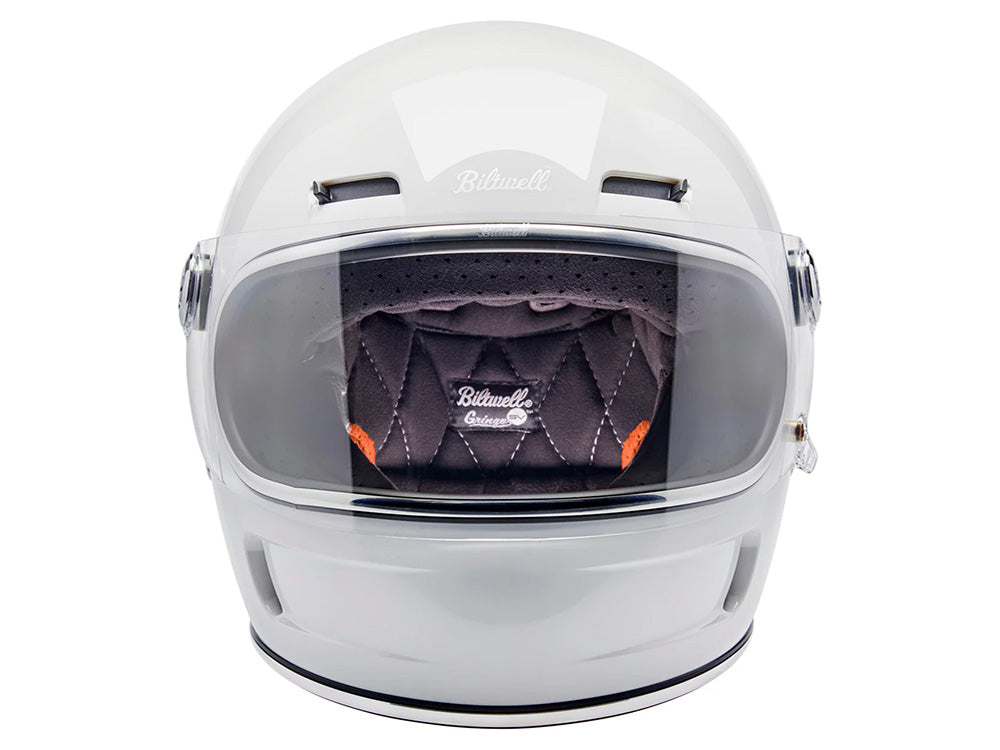 Gringo SV Helmet - Gloss White with ECE R22.06 Compliance