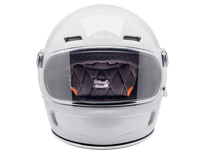 Gringo SV Helmet - Gloss White with ECE R22.06 Compliance