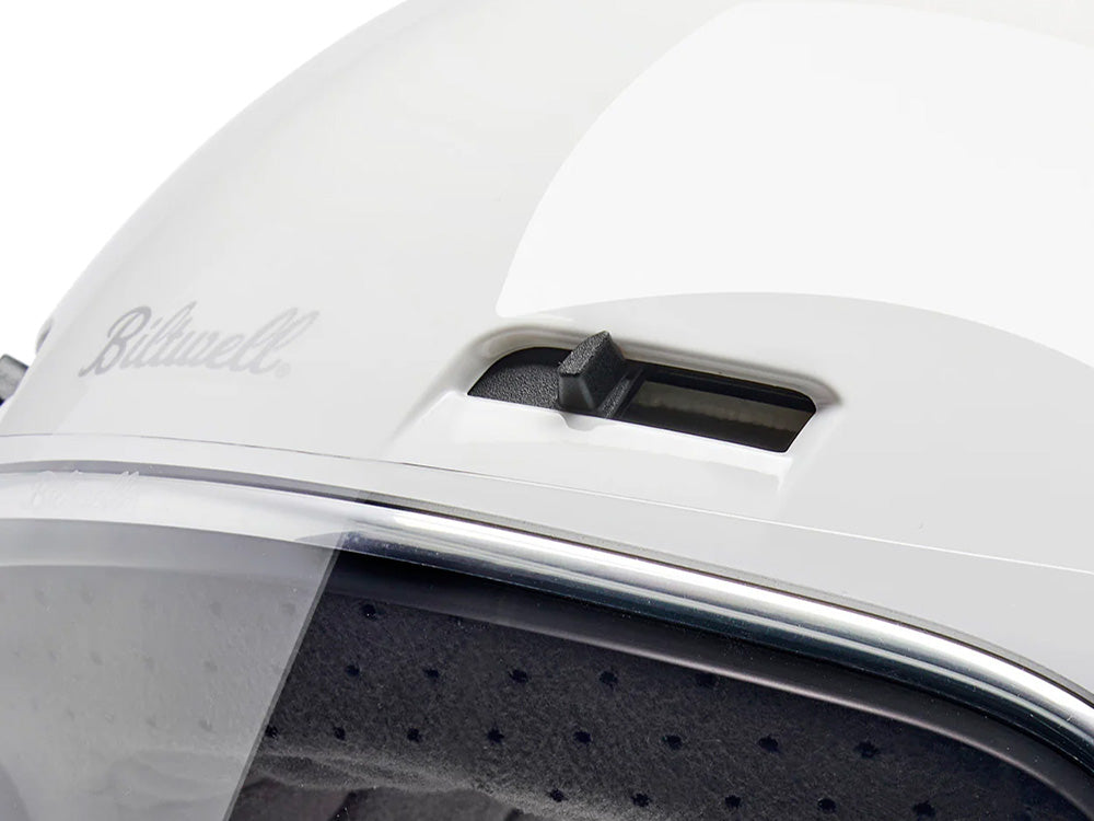 Gringo SV Helmet - Gloss White with ECE R22.06 Compliance