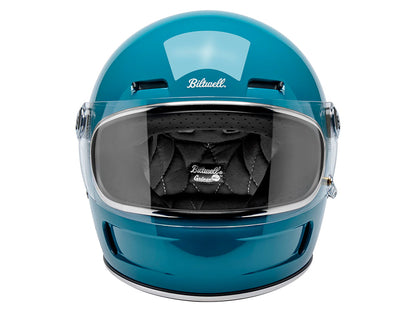 Gringo SV Helmet - Gloss Atlantic Teal with ECE R22.06 Compliance