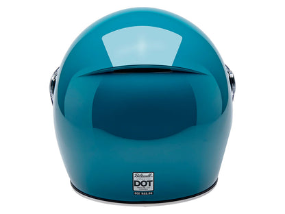 Gringo SV Helmet - Gloss Atlantic Teal with ECE R22.06 Compliance