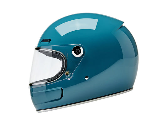 Gringo SV Helmet - Gloss Atlantic Teal with ECE R22.06 Compliance